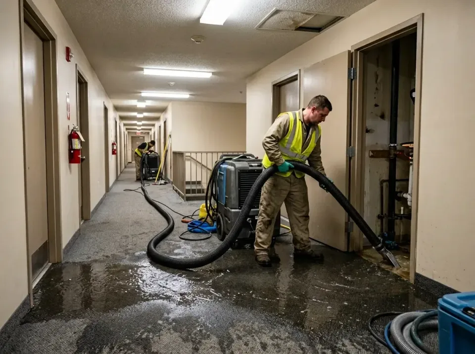 multi-unit-apartment-hallway-f-005 — frequently asked questions, Emergency Burst Pipe Water Extraction & Removal in Gang Mil…